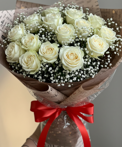 1 Dozen of White Roses
