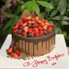 Strawberry + Chocolate Cream Cake