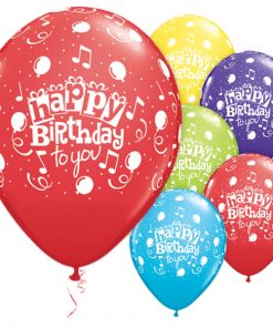 5 x Happy Birthday Balloons