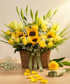 Golden Basket by Phnom Penh Florist