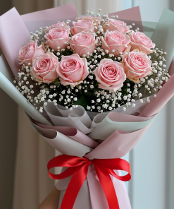 1 Dozen of Light Pink Roses